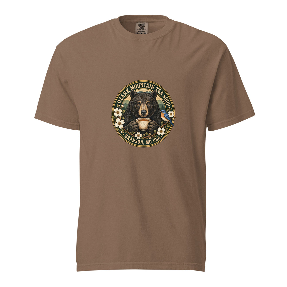 Ozark Tea Bear espresso T-shirt